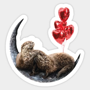 Asian small-clawed otter Sticker